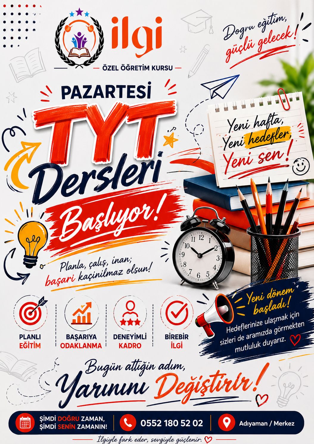 TYT dersleri başlıyor duyurusu